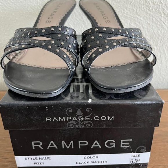 rampage sandals, size 6.5, black - Picture 3 of 7